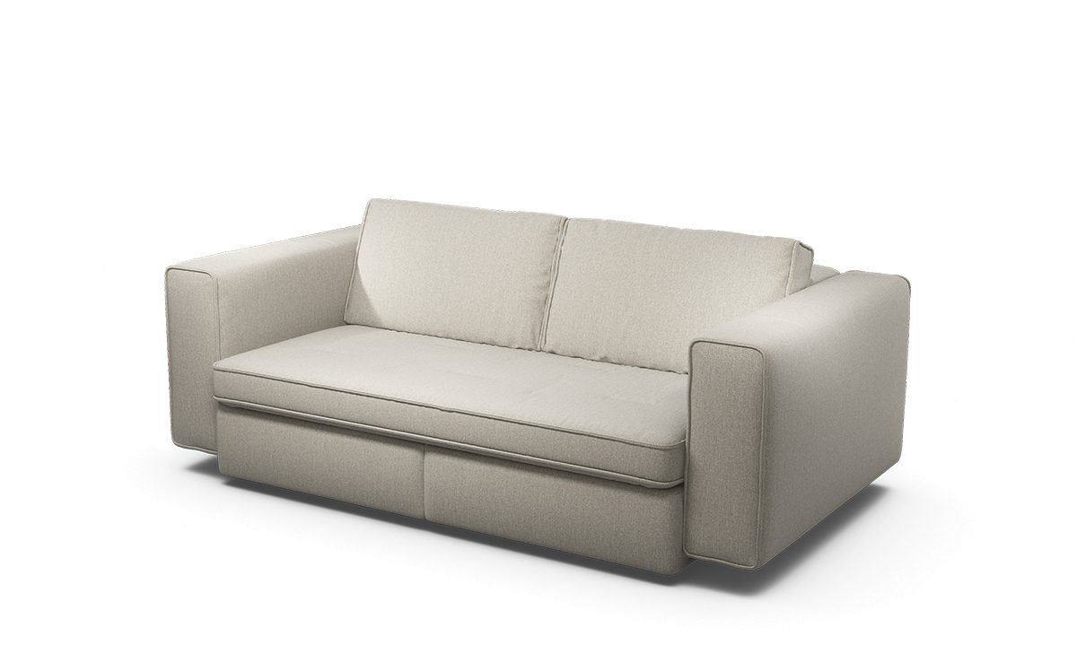Cloudy1_BB180_Pers_Wembley Naturel Sensoo Cosy1 2-Sitzer Sofa in Diva gold gelb