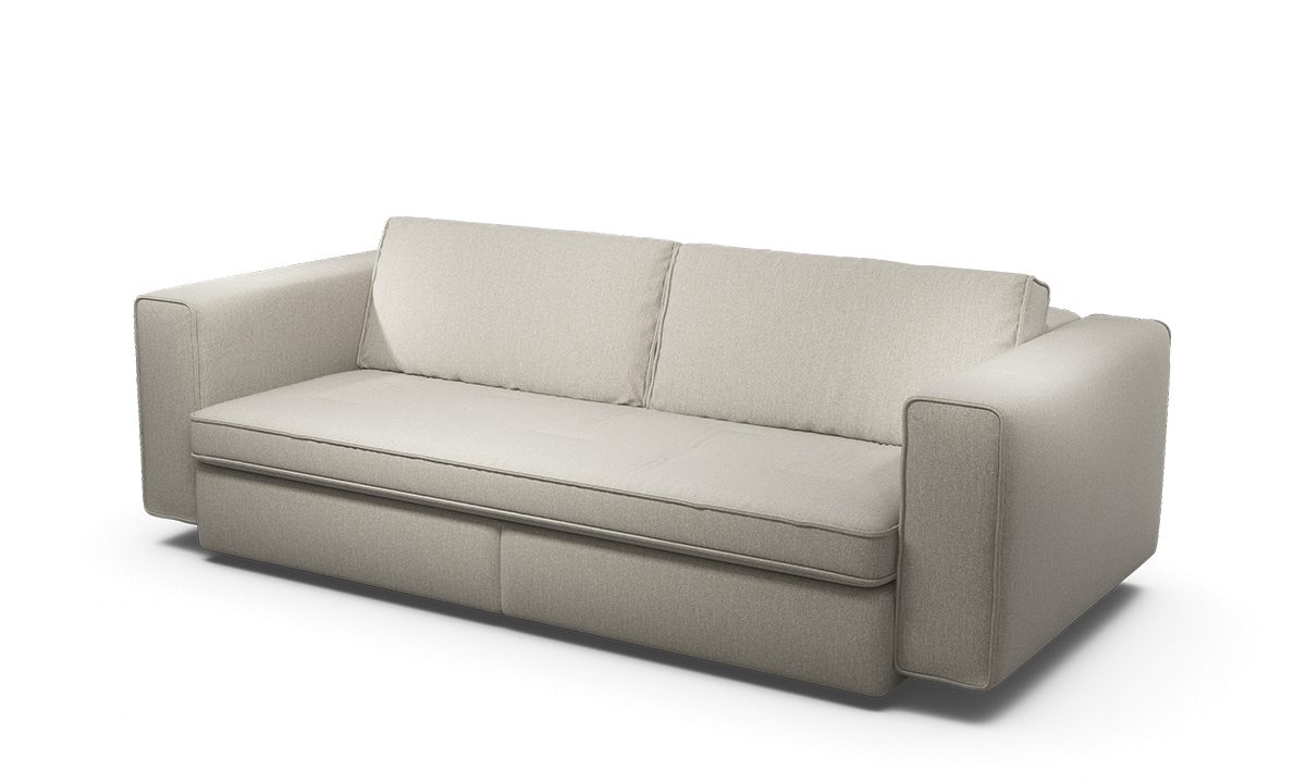 Cloudy1_BB210_Pers_Wembley Naturel Sensoo Cosy1 2-Sitzer Sofa in Diva gold gelb