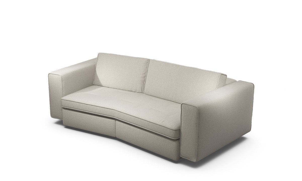 Cloudy1_BF210_Pers_Wembley Naturel Sensoo Cosy1 2,5-Sitzer Sofa mit HockerRivoli marine dunkel blau