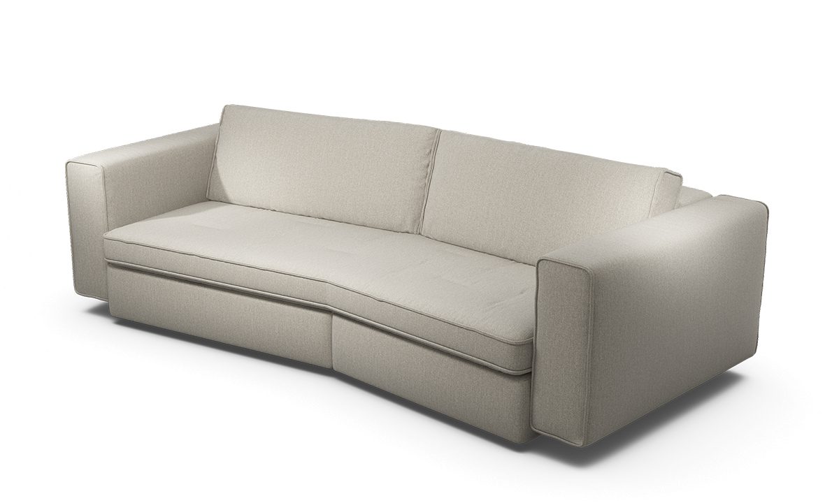 Cloudy1_BF240_Pers_Wembley Naturel Sensoo Cosy1 2-Sitzer Sofa in Diva gold gelb
