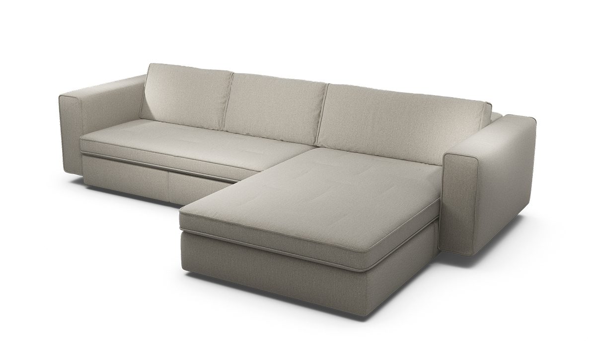 Cloudy1_BL280_Pers_Wembley Naturel Sensoo Cosy1 2,5-Sitzer Sofa mit HockerRivoli marine dunkel blau
