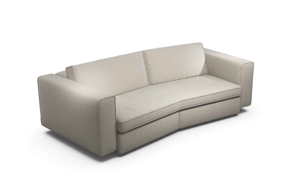 Cloudy1_FB225_Pers_Wembley Naturel Sensoo Cosy1 2-Sitzer Sofa in Diva gold gelb