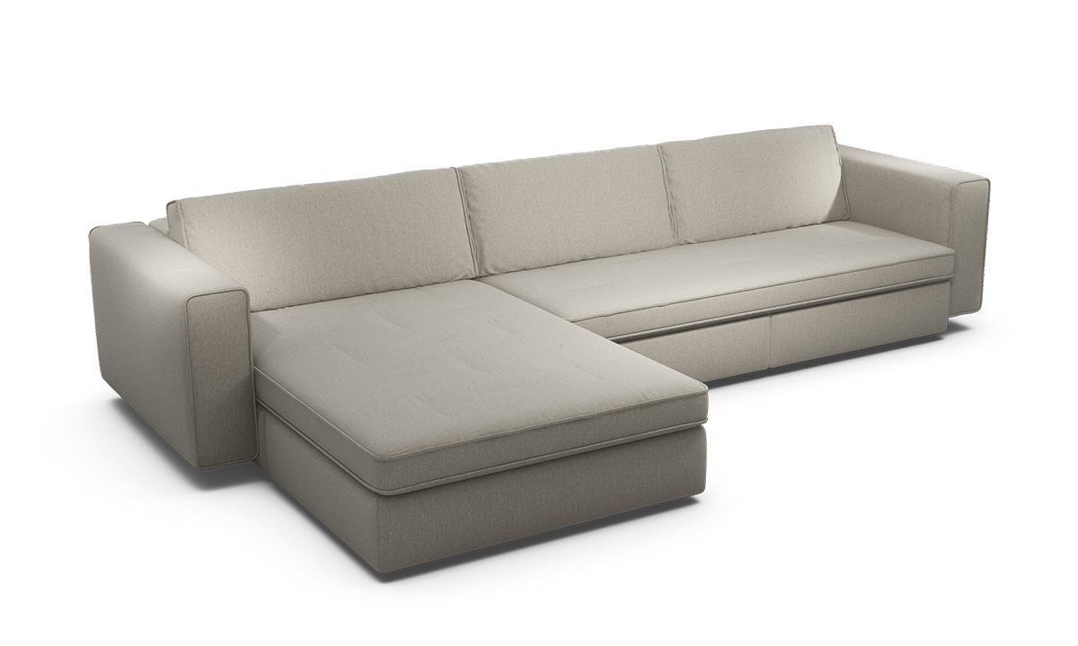 Cloudy1_LB310_Pers_Wembley Naturel Sensoo Cosy1 2,5-Sitzer Sofa mit HockerRivoli marine dunkel blau
