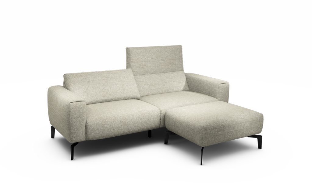 Sensoo Cosy1 2,5-Sitzer Sofa mit HockerRivoli naturel beige