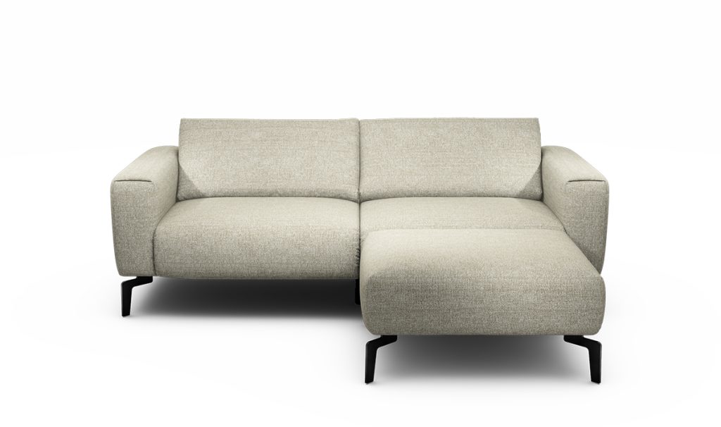 Sensoo Cosy1 2,5-Sitzer Sofa mit HockerRivoli naturel beige