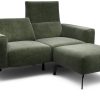 Sensoo Cosy1 2-Sitzer Sofa mit Hocker Diva forest grün