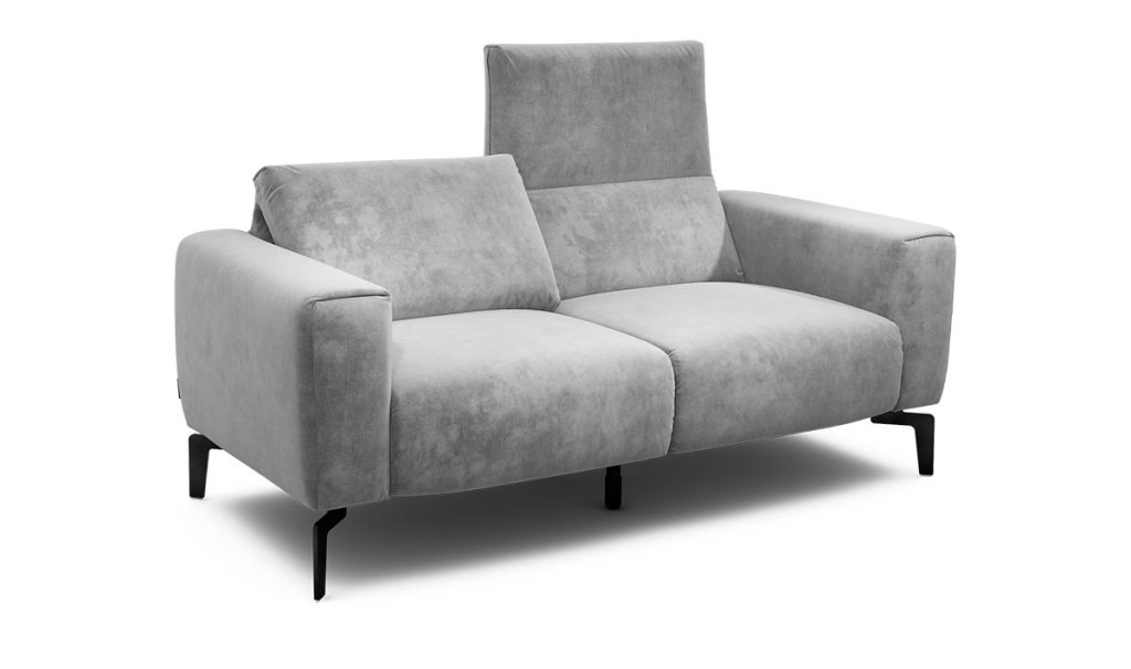 Sensoo Cosy1 2-Sitzer Sofa in Diva perle hell grau