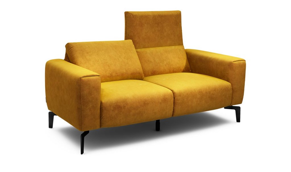 Sensoo Cosy1 2-seater Sofa in Diva gold yellow