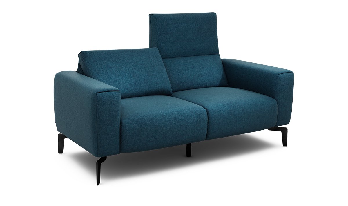 Sensoo Cosy1 2-Sitzer Sofa in Rivano marine dunkel blau