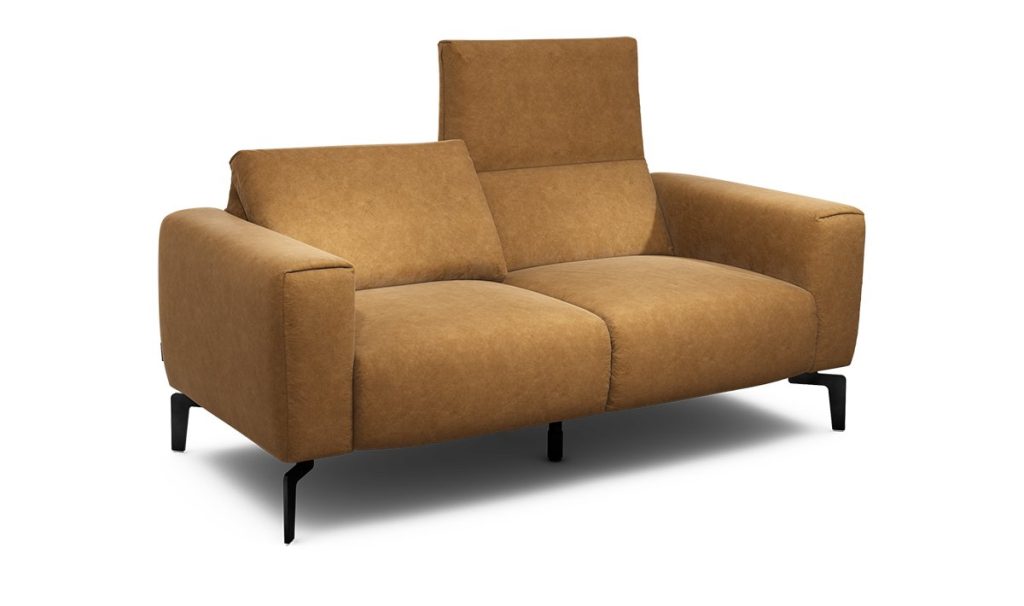 Sensoo Cosy1 2-Sitzer Sofa in Sambia gold cognac
