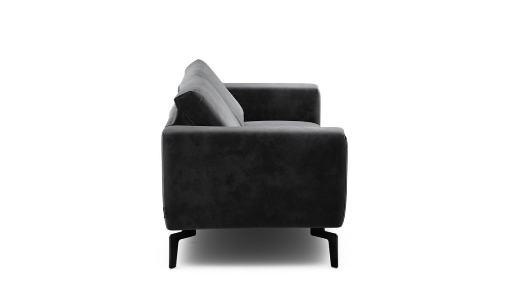 Sensoo Cosy1 2-Sitzer Sofa in Diva anthracite dunkel grau