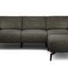 Sensoo Cosy1 3-Sitzer Sofa mit Hocker Rivoli chocolat braun