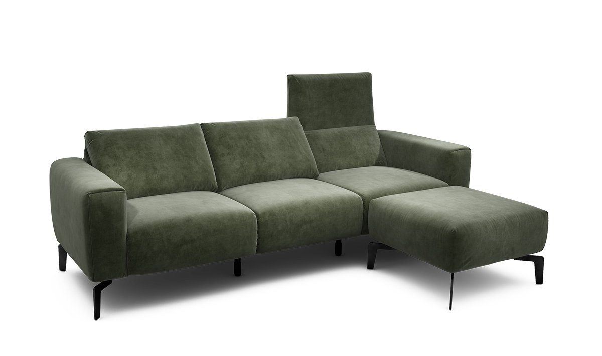 Sensoo Cosy1 Canapé 3 places avec pouf Diva forest vert Sensoo Cosy1 Canapé 3 places avec pouf Diva forest vert