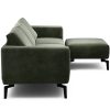 Sensoo Cosy1 3-Sitzer Sofa mit Hocker Diva forest grün