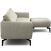 Sensoo Cosy1 3-Sitzer Sofa mit Hocker Rivoli naturel beige