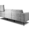 Sensoo Cosy1 3-Sitzer Sofa mit Hocker Diva perle hell grau