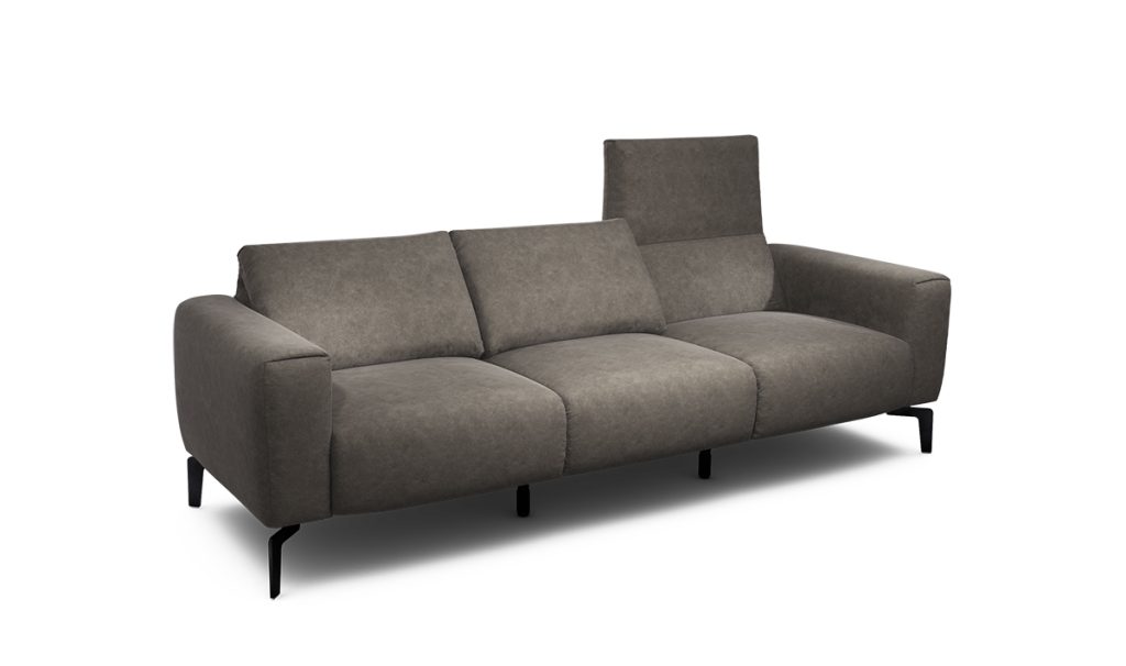 Sensoo Cosy1 3-Sitzer Sofa Sambia anthracite dunkel grau