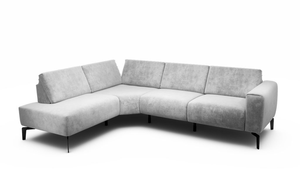Sensoo Cosy1 Ecksofa links Diva perle hell grau
