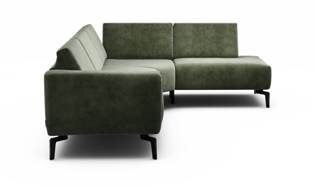 Sensoo Cosy1 Ecksofa rechts Diva forest grün