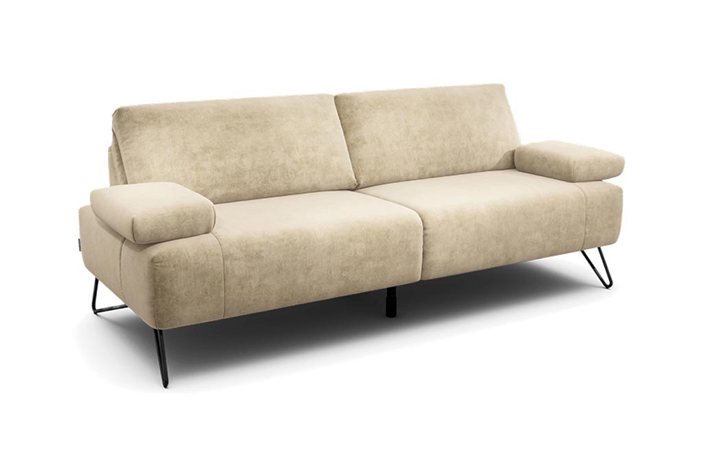 Sensoo Cosy1 2,5-Sitzer Sofa Sambia perle hell grau